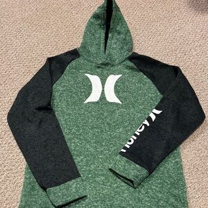 Hurley Forest Green and Charcoal Hoodie